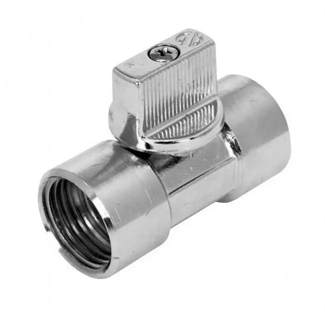 Кран шаровый ARCO MINI прямой, ВР/ВР , латунь 1/2"х1/2", хром (02249)