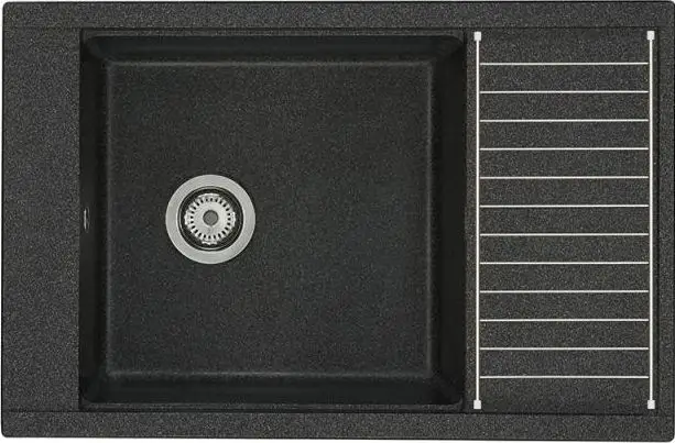 Кухонная мойка AQUATON Делия 78, графит (1A715132DE210)