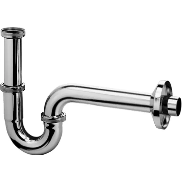 Сифон для раковины Kludi трубчатый, хром (1026505-00)