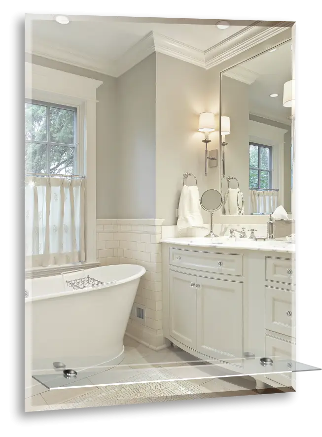 Зеркало LORANTO Модерн Люкс 490х680 мм с полкой (00000000339)