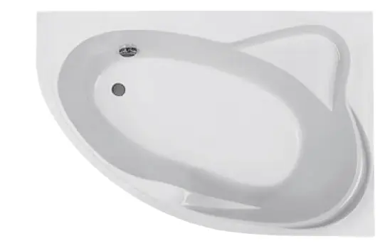 Ванна акриловая Roca LUNA 170х115 асимметричная, правосторонняя