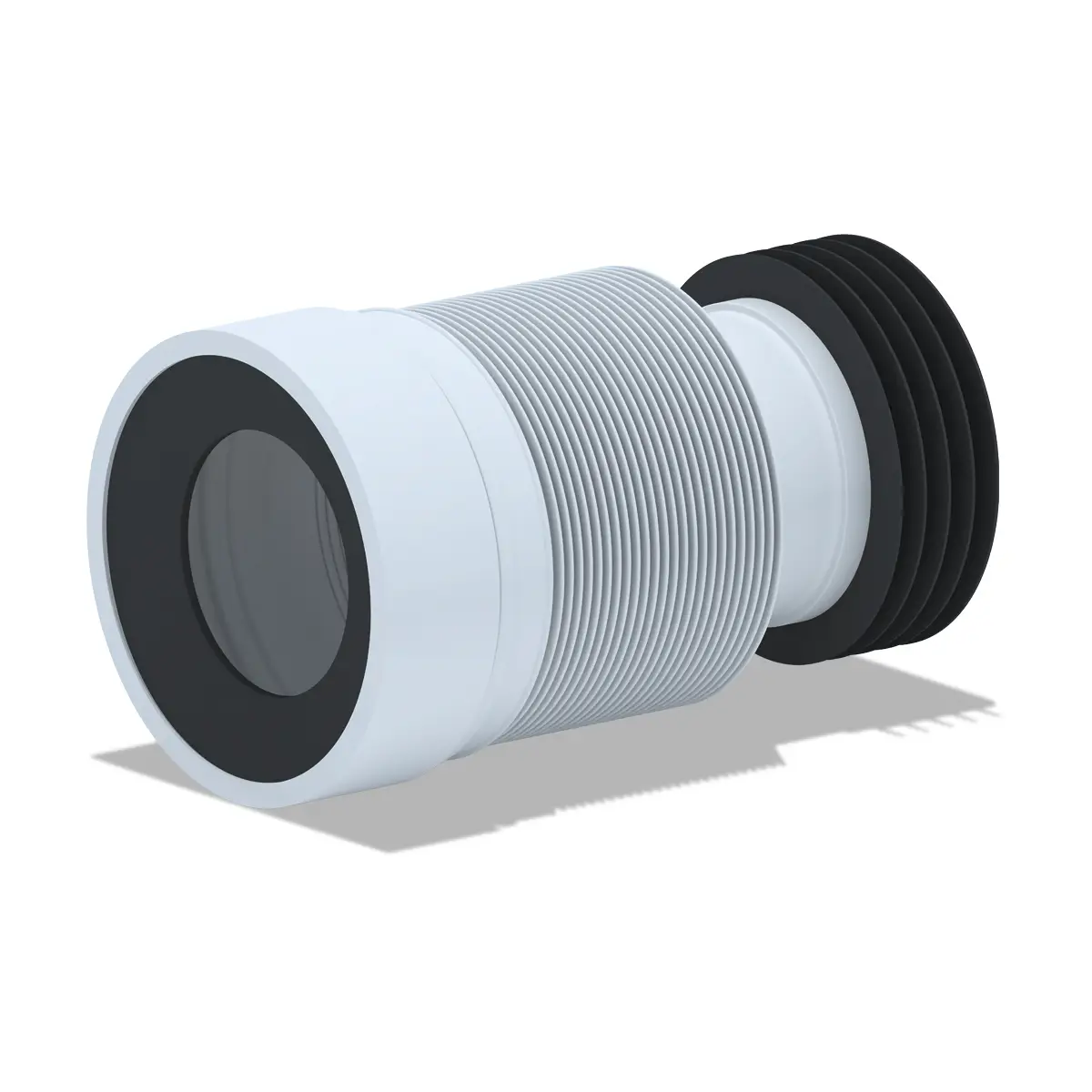 Удлинитель для унитаза Ани Пласт гибкий, с выпуском 110 мм (K828)