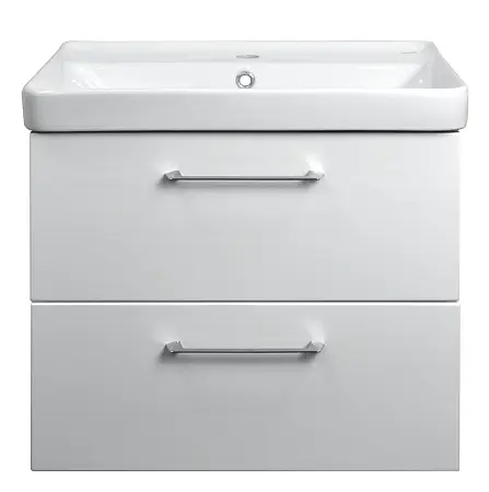 Комплект Azario Тумба подвесная Ника 60 600х475х560  с раковиной Monte tx 60, белый глянцевый (CS00080143)