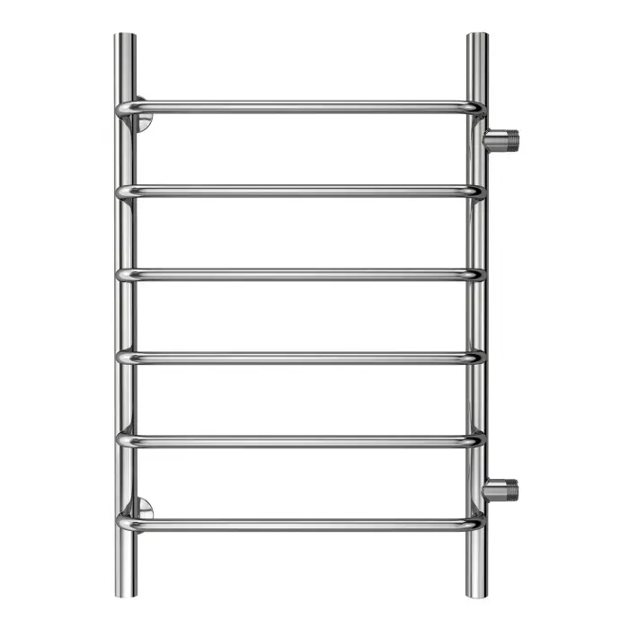 Полотенцесушитель водяной AZARIO MODENA 500/800 6 секций, боковое подключение, 1", хром (AZ08558)