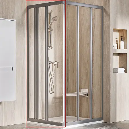 Душевая дверь Ravak Supernova ASRV3-80 198 раздвижная, стекло Transparent, профиль Сатин (15V40UR2Z1)