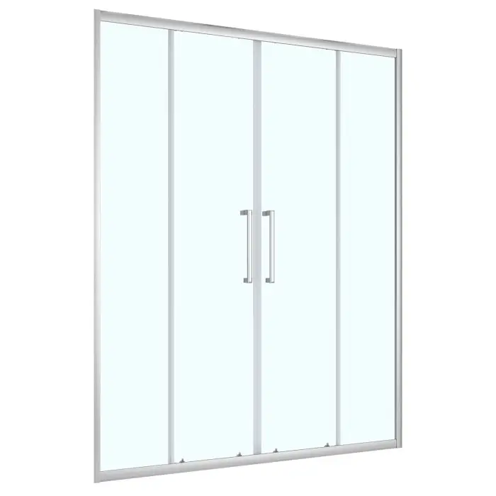 Душевая дверь Loranto 170x190 раздвижная, прозрачное стекло 6 мм, профиль хром (CS-AB04C-170)