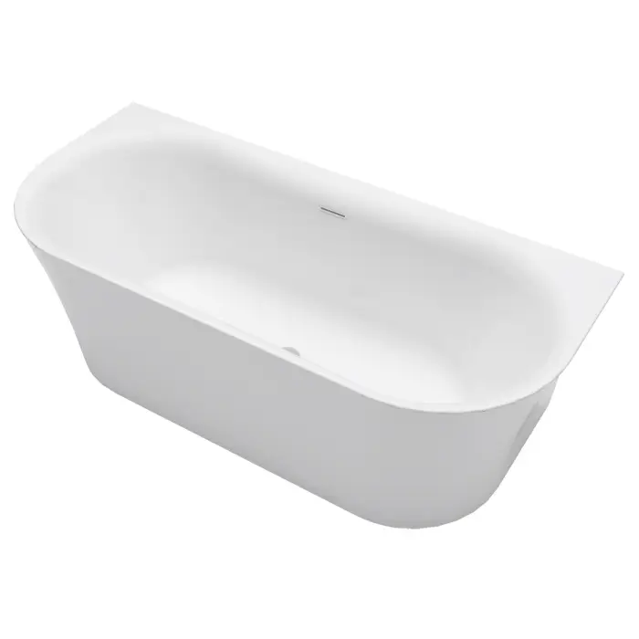 Ванна акриловая Azario ENGELS 1800x750x580 пристенная, в комплекте с сифоном и металлической рамой (ENG18075)