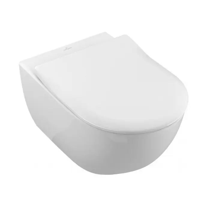 Унитаз подвесной Villeroy&Boch SUBWAY 2.0, безободковый, сиденье микролифт (5614R201)