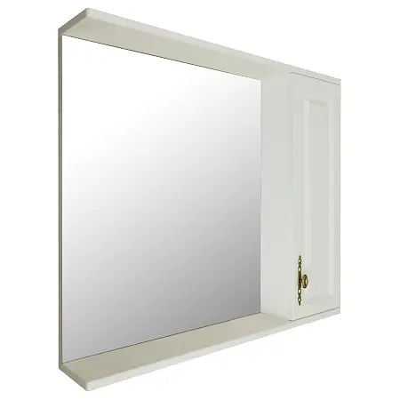 Зеркало-шкаф Loranto Janet 80 800х700х140, механизм доводчика, ольха (CS00049713)