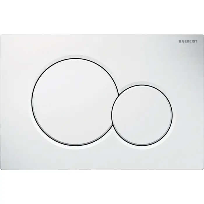 Кнопка смыва Geberit Sigma01  двойной смыв, белый