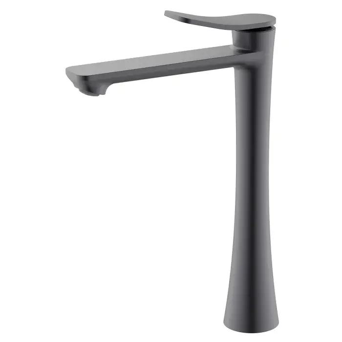 Cмеситель для раковины-чаши Azario Escaro высокий, керамический картридж, графит (AZ-K9074GR)