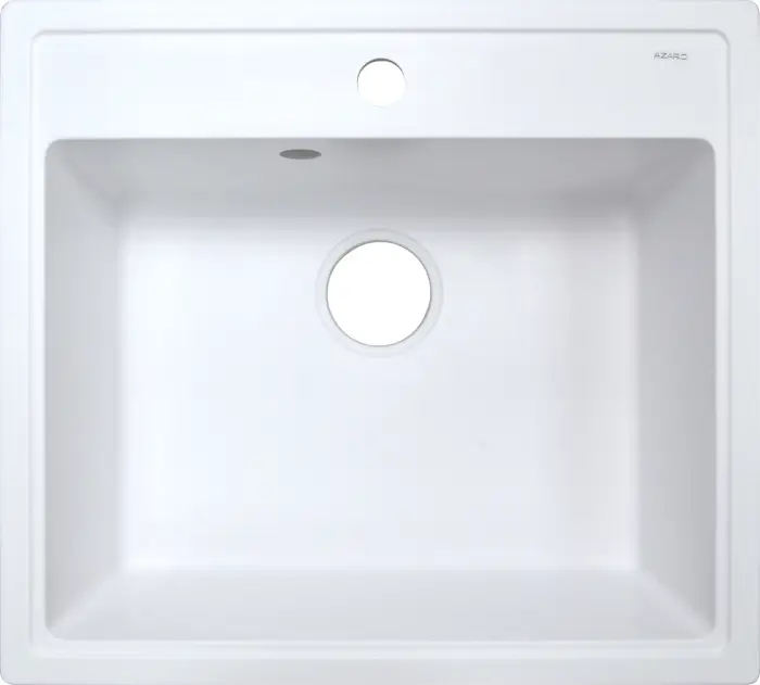 Кухонная мойка AZARIO Litos 570x505x200 искусственный мрамор, цвет Белый (CS00078321)