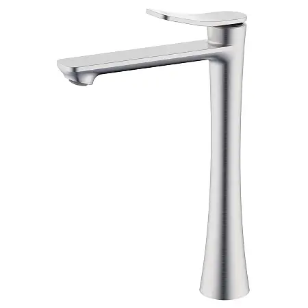 Cмеситель для раковины-чаши Azario Escaro высокий, керамический картридж, сатин (AZ-K9074BN)