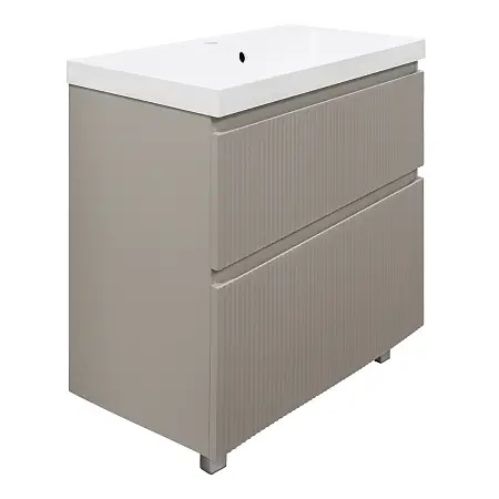 Комплект Azario Тумба Viola 80/2Н 800х450х850 напольная, с раковиной Астория 80, бежевый (CS00097141)