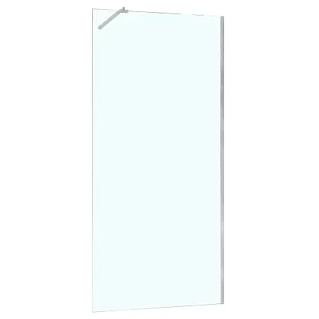 Душевая перегородка Azario Walk-in 1000х1950 прозрачное стекло 8 мм, профиль хром (AZ-251-100-CH-CL)