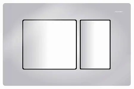 Кнопка смыва Azario двойная, хром глянец (AZ-8200-0031)