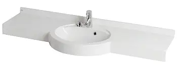 Раковина - столешница AQUATON Отель 1500, белая (1A70133NOT010)