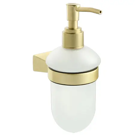Дозатор для жидкого мыла Fixsen Trend GOLD стекло, золото матовое (FX-99012)
