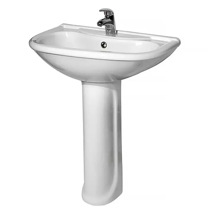 Раковина подвесная Оскольская керамика Престиж-55 с постаментом (45101100302)