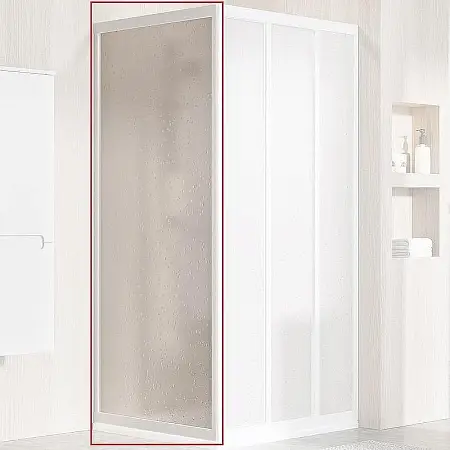 Душевая стенка Ravak Supernova APSS-90 профиль Белый, витраж пластик Pearl (940701R211)