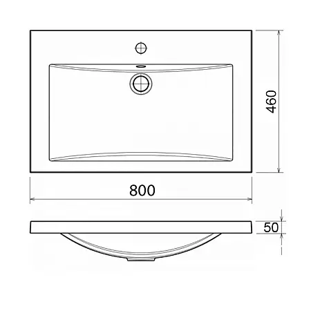 раковина Фостер 80_схема