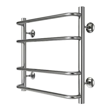 Полотенцесушитель водяной AZARIO Ферара 500/500 4 секций, нижнее/диагональное подключение, 1/2", хром (AZ09155)