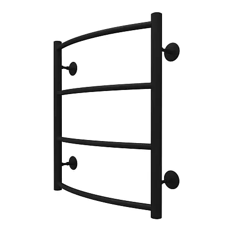 Полотенцесушитель водяной AZARIO Верона 500/600 4 секции, боковое подключение, 1/2", черный (AZ83912B)