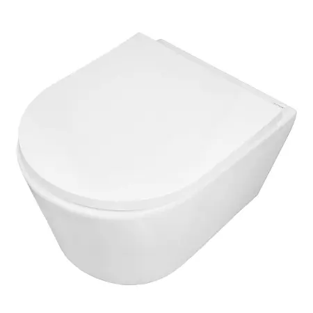 Унитаз подвесной Azario Вело 490х360х360 безободковый, система смыва "Скрытое Торнадо", с быстросъемным сиденьем "Микролифт" (AZ-1273WHD)