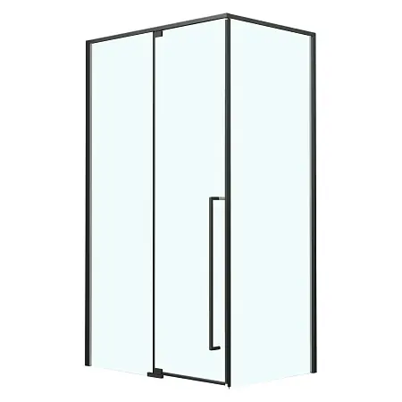 Душевое ограждение Azario MALE 1200х800х1950 прозрачное стекло 6 мм, профиль черный матовый (AZ-J50-12080-MB-CL)