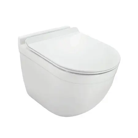 Унитаз подвесной Jaquar Solo, безободковый, сиденье и крышка slim