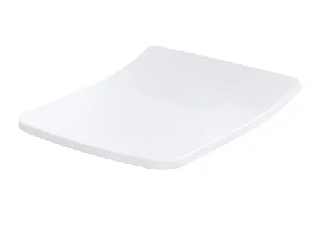 Сиденье для унитаза TC512G белое плавное закрытие, долговечность,  коррозионностойкие петли, совреме