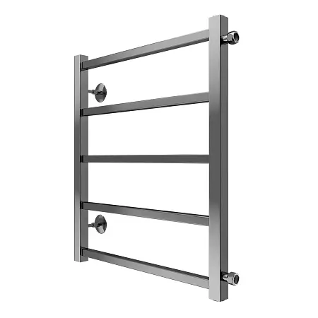 Полотенцесушитель водяной AZARIO ANCONA 500/600 квадрат, 5 секций, боковое подключение, 3/4", хром (AZ71556)