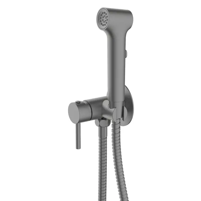 Гигиенический душ Azario Nyons со смесителем, скрытый монтаж, шланг 150 см, графит (AZ-KFX02GR)