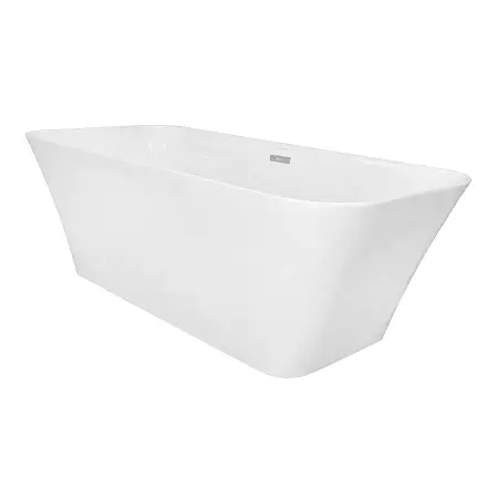 Ванна акриловая Azario ROVETA 1700х800х580 отдельностоящая, в комплекте с сифоном и металлической рамой, цвет белый (AZ-6615)