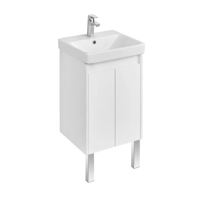 Тумба под раковину AQUATON Сканди 45 Doors универсальная, белый (1A278701SD010)
