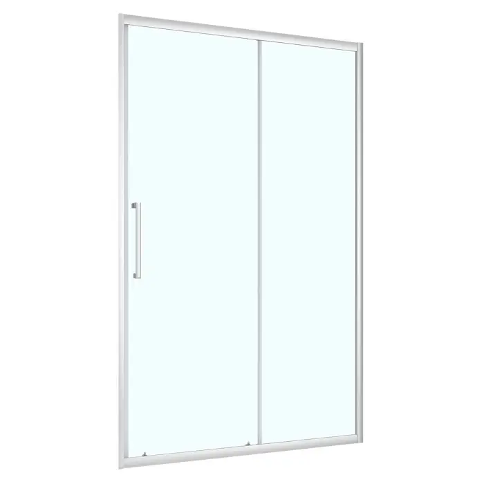 Душевая дверь Loranto 140x190 раздвижная, универсальная, прозрачное стекло 6 мм, профиль хром (CS-AB03C-140)