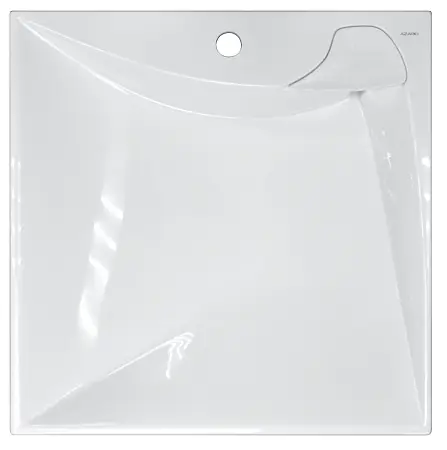 Раковина подвесная Azario Gratsiy 597х598х100 литьевой мрамор, белая (CS00078505)