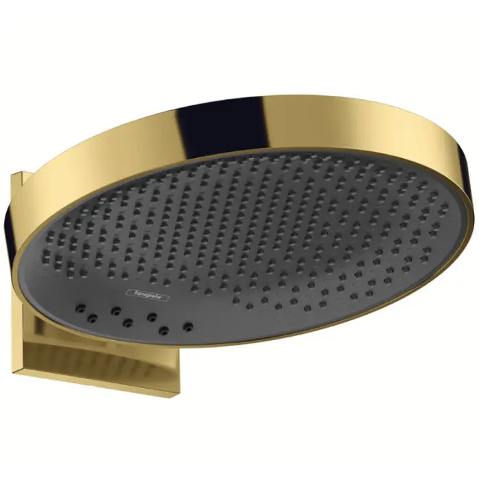 Верхний душ Hansgrohe Rainfinity, с настенным держателем, золото (26234990)