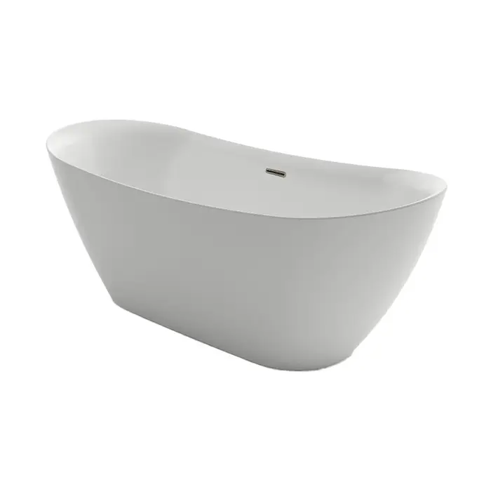 Ванна акриловая Azario GOLDFIELD 1700х750х650 отдельностоящая, в комплекте с сифоном и металлической рамой, цвет белый (GOL17075)