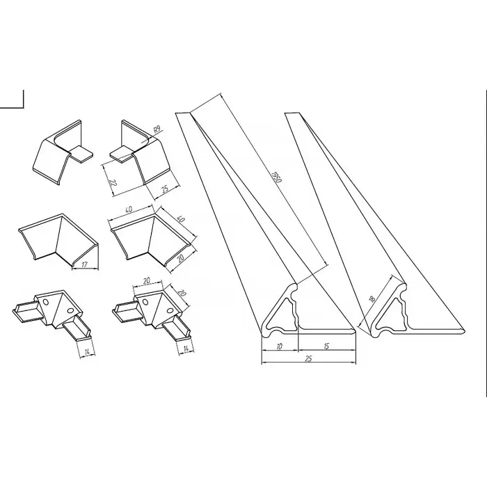 схема для бордюра 195х15 мм