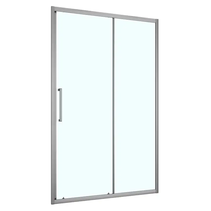 Душевая дверь Loranto 130x190 раздвижная, универсальная, прозрачное стекло 6 мм, профиль серый матовый (CS-AB03GG-130)