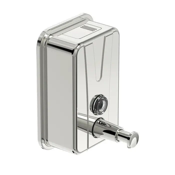 Дозатор для жидкого мыла Loranto настенный, 500 мл, нержавеющая сталь (4711.04.050.P)