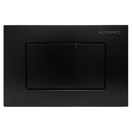 Кнопка смыва AZARIO NEW-TS механическая, двойной смыв, квадратные кнопки, ABS пластик, черный (AZ-ABS-001-B)