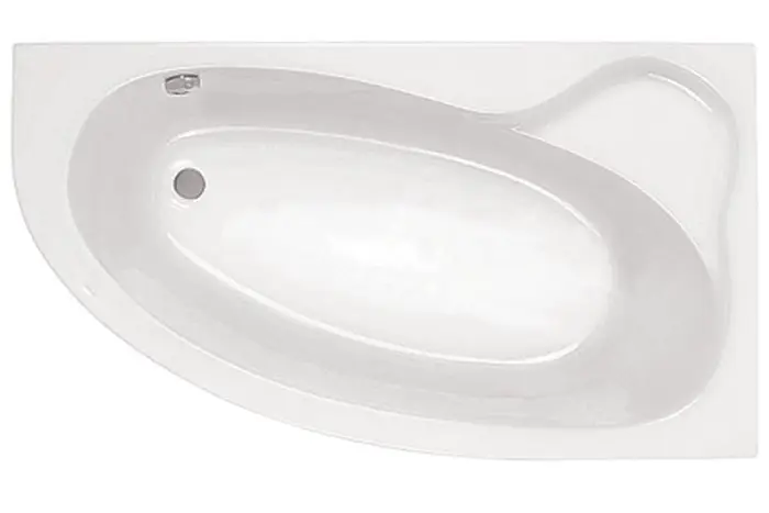 Ванна акриловая Santek Эдера асимметричная 170х110, правосторонняя, белая