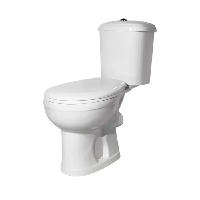 Унитаз-компакт Оскольская керамика Дора горизонтальный выпуск, однорежимная арматура, сиденье полипропилен, белый (47301100504)