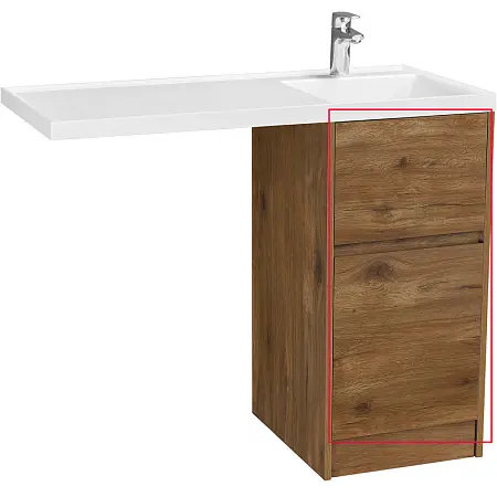 Фасад для тумбы Aquaton Лондри 40 Дуб Рустикальный (1A274901LHDR0)