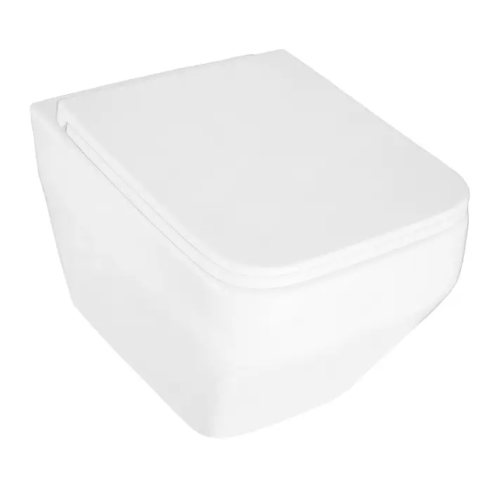 Унитаз подвесной Azario MONEO 355х515х365 безободковый, слив "Торнадо", в комплекте с быстросъемным сидением микролифт (AZ-0062 UQ1)