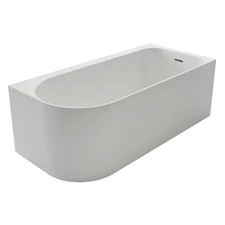 Ванна акриловая Azario LUTON 1700x800x580, пристенная, в комплекте с сифоном и металлической рамой, правая, белая (LUT17080 R)