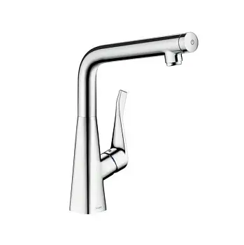 Смеситель для кухни Hansgrohe Metris Select, однорычажный, сталь (14883800)