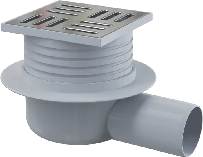 Душевой трап Alcadrain с решеткой, хром (APV26)